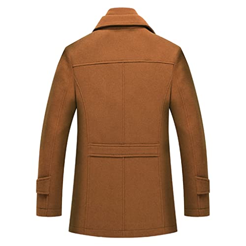 Men's Wool Coat Winter 50% Wool Men Thick Coats Slim Fit Fashion Wool Blends Outerwear Liner Casual Jackets Pockets - Image 3