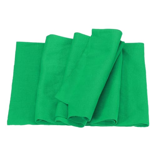 Image of MECCANIXITY 47 inch Elastic Cuffs Ribbed Trims Cotton Fabric Knit Rib Stretch Tape Cuff Sleeve Waistband for Sewing, 20 inch Wide Dark Green