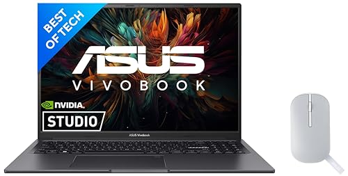 Image of ASUS Creator Series Vivobook 16X 2023, Intel Core i5-12450H 12th Gen, 16.0-inch FHD+ 120Hz, Laptop (16GB /512GB SSD /NVIDIA GeForce RTX 2050) K3605ZF-MB541WS Marshmallow MD100 Mouse (Grey)