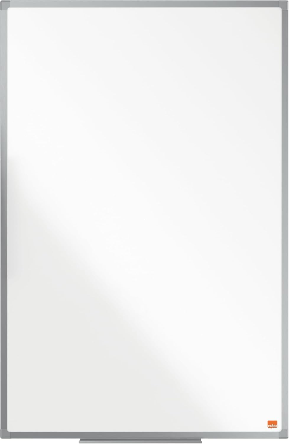 Nobo Amazon Exclusive Stahl-Magnettafel 200 x 100 cm – Trocken abwischbare Memotafel mit Aluminiumrahmen und Stifthalter, magnetische Wandtafel für Büro, Zuhause, Klassenzimmer