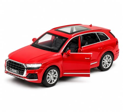 Image of Amisha Gift Gallery Q8 Diecast Matle Car Toys with Light and Sound Diecast Toy Car for Kids 1:36 Scale Model Metal Pull Back Sports Car Boys