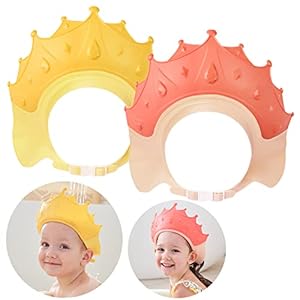 FUSACONY Baby Shower Cap Shield, Shower Cap for Kids, Visor Hat for Eye and Ear Protection for 0-9 Years Old Children…