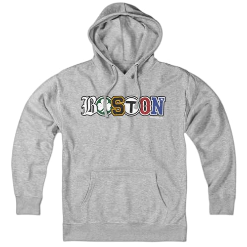 Chowdaheadz Boston Townie Pride Hoodie Unisex Pullover Sweatshirt Multiple Colors Grey