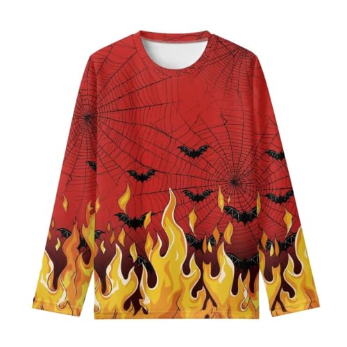 Image of Girls Long Sleeve Shirts Casual Crewneck Soft T-shirts for Girls 3-16 Years Old