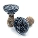 STEAMBOWL Phunnel Mermer - Shisha de shisha hecho a mano de cerámica con esmalte, perfecto para Smokebox & HMD, color blanco y negro en paquete de regalo