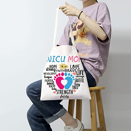 Bolso tote para mamás de la UCIN: regalo para mamá, regalo para esposa, regalo para amigas, regalo para damas de honor, regalo para cuñadas, regalo para suegras, regalo para nueras, regalo para compañeras de trabajo miniatura 3