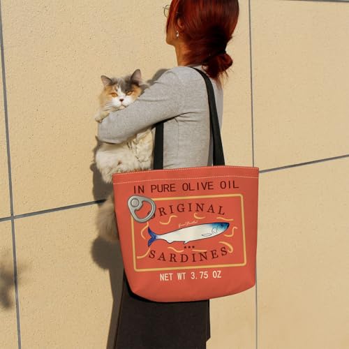 Bolso Tote Original Sardines con Bolsillo Interior y Correa de Hombro miniatura 2