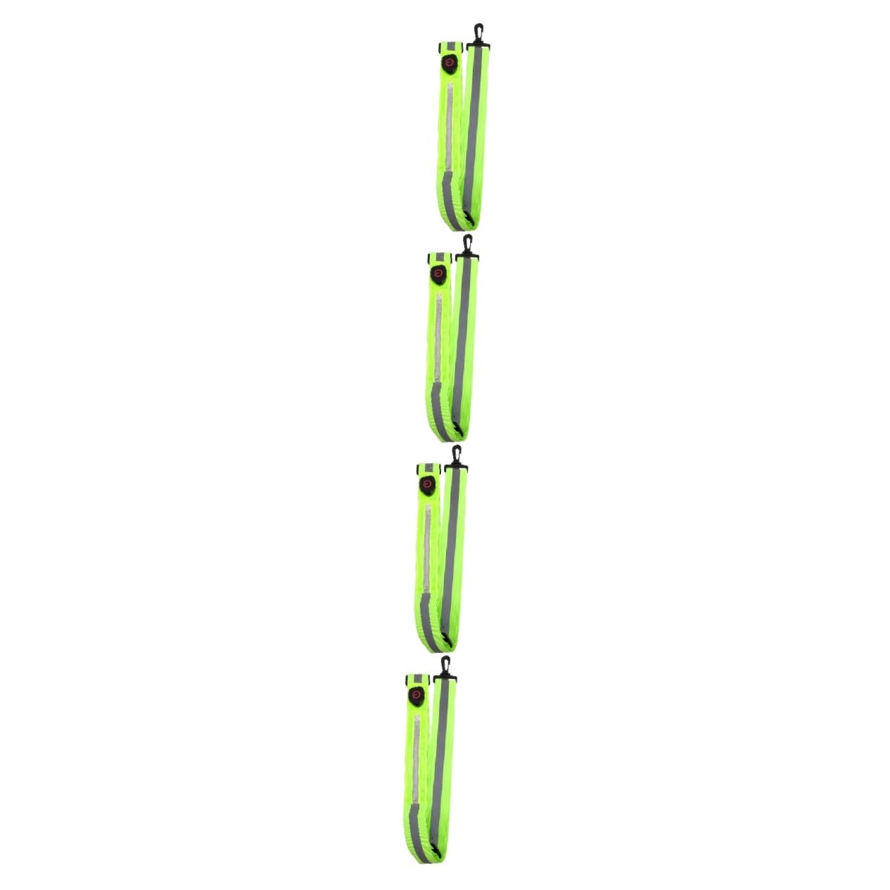 Sosoport Lot De 4 Réglables pour La Conduite De Nuit Sangles Réfléchissantes pour Le Sport Bande Réfléchissante Visible Confortable pour Les Âges