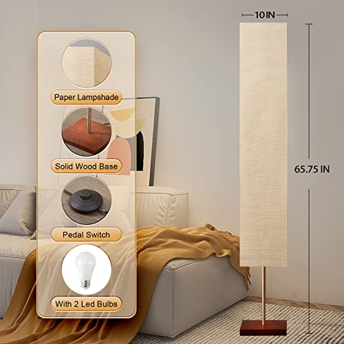 Gyrovu Floor Lamp For Living Room, Led Floor Lamp Column Floor Lamp Standing Lamp Corner Floor Lamp Modern Floor Lamp For Bedroom thumb #2