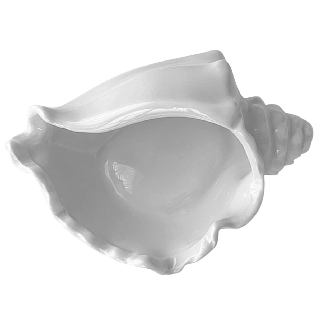 Gatuida Keramik Schmuckschale in Muschelform in Weiß für Schmuck