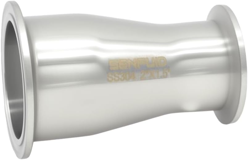 Sanitary Tri Clamp Concentric Reducer 2" to 1.5" Fitting SUS304