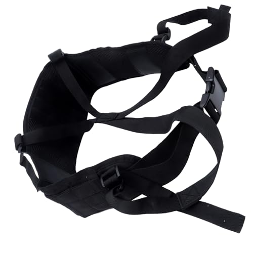 Cinturón utilitario de nylon negro SUPVOX táctico de gran capacidad