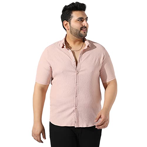 Image of Instafab Plus Men's Button Up Regular Fit Shirt for Casual Wear Modern Clothing Shirt Crafted with Regular Sleeve, Comfort Fit & High-Performance for Everyday Wear
