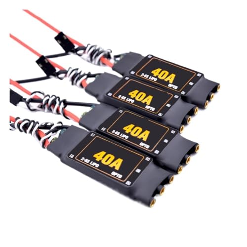 40A ESC 2-6S uVX ESC dqXs[hRg[[ F450 450mm F550 S500 ZD550 RCwRv^[ NbhRv^[p(4x ESC with 3.5mm C)