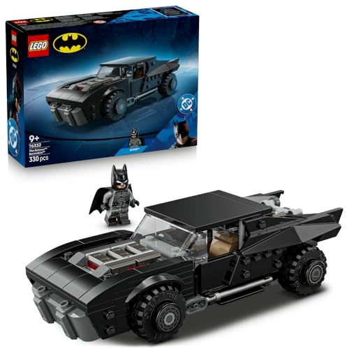 LEGO DC The Batman Batmobile Car Toy - Collectible Superhero Model Kit w/a Minifigure & Golden Coin - Birthday Gift for 9+ Year Old Boys & Teenage Movie Fans - 76332