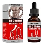 Tonisabery Big Man Enlargerment Oil 10ml for Men Power Enlarger Oil Larger Longer Thinker Stronger