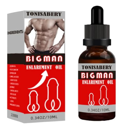 Tonisaberey Oil Stronger Oil Enlargement Oil for Male Massage Essential Oil for Men, Tonisabery Men Growth Increase Enlarge Oil, Moisturizing Massage Oil by Tonisabery (T908-BIGMAN, 10ML)