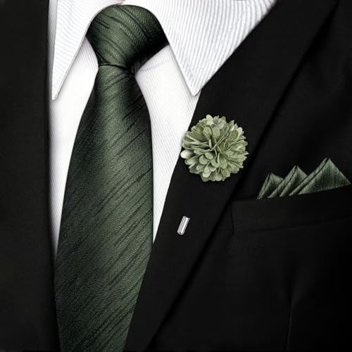 Image of DiBanGu Mens Zipper Tie Silk Pre-Tied Necktie with Gift Box