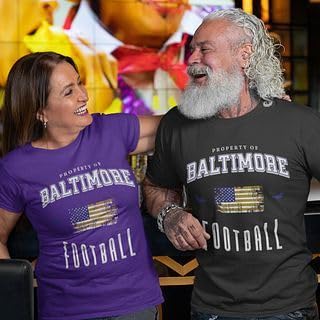 Property of Baltimore Football Shirt for Women, Baltimore Football Shirt, Football Fans Gameday Apparel3