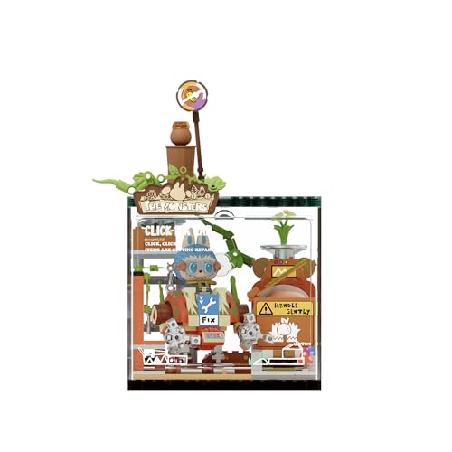 Image of POP MART THE Monsters Forest Secret Base Series Blocks - Click-Fix Lab, Labubu Building Toy Set, Interactive Building Toy for Kids, Boys, and Girls