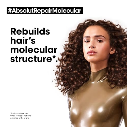 LOral Professionnel, Absolut Repair Molecular Hair Rinse-Off Serum, Repairs Damage & Restores Strength, Deep Molecular Repair & Instant Transformation, For All Damaged Hair Types, SERIE EXPERT, 250ml - Image 2