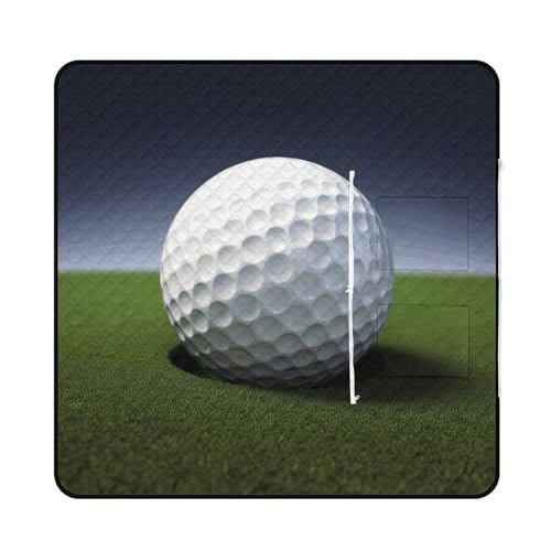 Couverture de plage extérieure pliable et imperméable avec motif golf