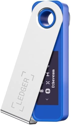 暗号資産ハードウェアウォレットLedger Nano S Plus - 暗号資産、NFT、トークンを安全に保護 (深海ブルー)