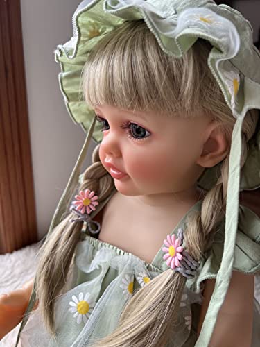 Muñeca Reborn Niña 22 Pulgadas Realista Cuerpo Suave miniatura 6