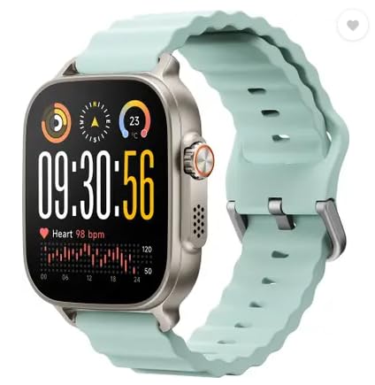 realme Watch 5,1.97″ AMOLED,Upto 20 Days Battery,BT Calling,GPS,Compass,IP68 Smartwatch (Mint Blue Strap, One Size) realme Watch 5,1.97″ AMOLED,Upto 20 Days Battery,BT Calling,GPS,Compass,IP68 Smartwatch (Mint Blue Strap, One Size)