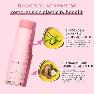 KIMUSE Hydrating Multi Balm Stick, All-in-One Hydrating Lip Balm Eye Cream Neck Cream Make Up Base, Reduce Wrinkle & Moisturizing Moisturizer For Face Skin Care