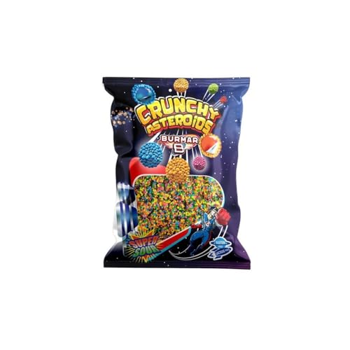 DUCAVAL | Golosinas Asteroides Crunchy Ácidas, Sabores Surtidos, 1kg, Chuches Ácidas, Golosinas de Frutas (Disco)