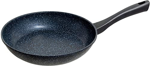 Tafuco F-7152 Frying Pan, 10.2 inches (26 cm), For Gas Stoves, Ultra Lightweight, Diamond Marble Cast, Black