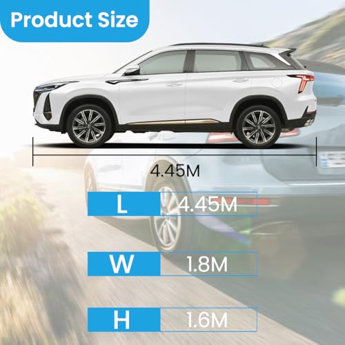 Image of STHIRA UV Resistant Car Cover 210D Oxford Reflective Universal 14.5ft