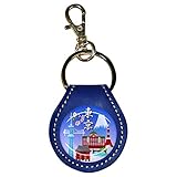 東京 東京土産 スカイツリー 雷門 東京タワー 富士山 牛革 コインキーリング コインキーホルダー 小銭入れ 500円硬貨 ギター ピックケース コイン型 電子マネー Edy Quicpay マリンブルー