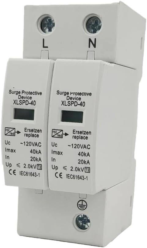 XLSPD-40 120v ac 20KA-40KA 2POLE Two Phase SPD Surge Protector Device