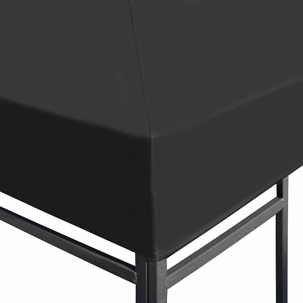 vidaXL Toile Supérieure Gazebo 310 g/m² 3x3 m Gris Belvédère Tonelle Pavillon