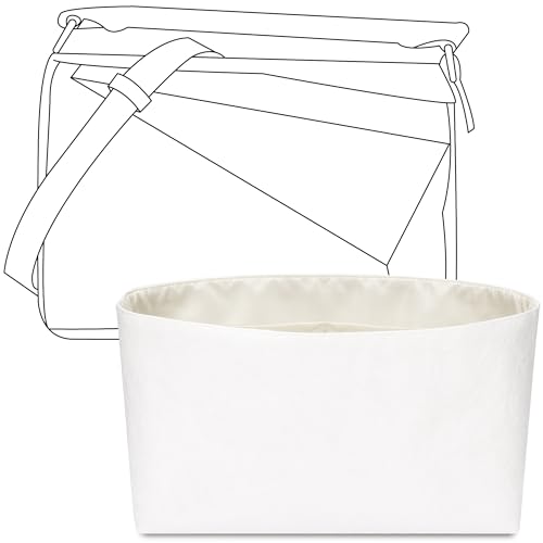 FANJI Project Bolsa organizadora para bolsa LOEWE pequena em couro de bezerro clássico, ajuste personalizado dentro de craie, leve, resistente à água