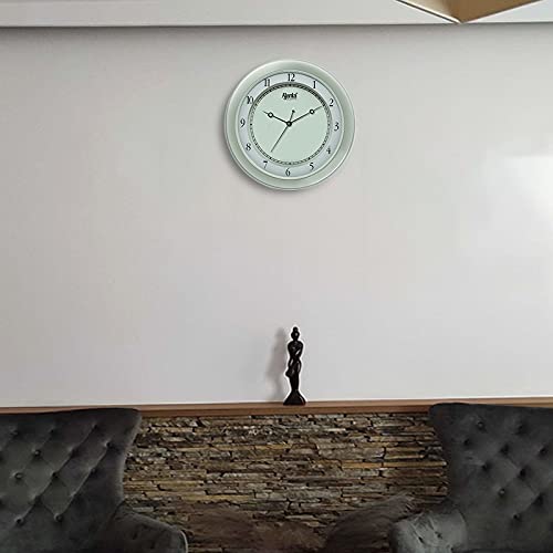Image of Ajanta F-Series 11 Inches Analog Wall Clock for Home and Offices, Wall Watch (White), Plastic