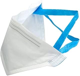 Jackson Safety N95 Mask NIOSH-Approved – 50 Pack – USA Made Disposable Face Protection Filter Shield & Particulate Respirator with Head and Neck Straps, Pouch Style with Large Breathing Chamber, White