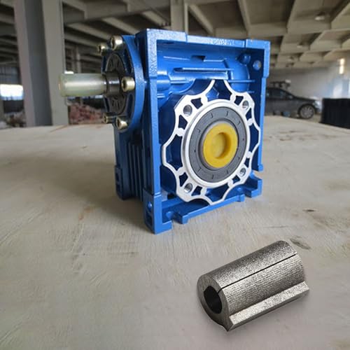 Adaptador de eje RV030 para acoplamiento reductor de engranaje helicoidal, adecuado para 23 ejes de motor y conexiones de entrada de caja de tornillo sin fin de eje único tipo D (6,35 mm)