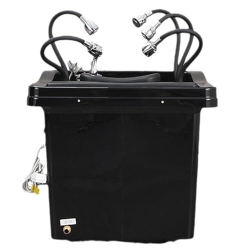 Mesa de champú, lavabo para tratamiento del cuero cabelludo con circulación de agua a temperatura constante, automático, de seis dimensiones y extraíble, juego de lavabo y silla para champú de salón,