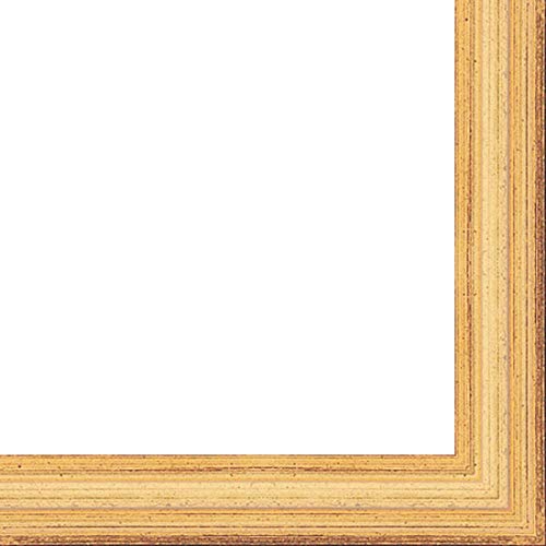 CountryArtHouse Picture Frame Moulding (Wood) 100ft bundle - Traditional Gold Finish - 0.625