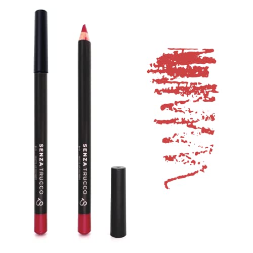 Senza Trucco Matita Labbra Naturale - Bio Matte Lip Definer Rossetto Lunga Tenuta 02 Bright Me Up