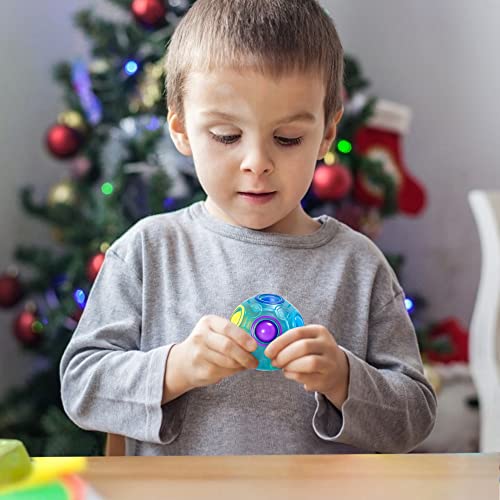 Vdealen Regenbogenball Magischer Puzzleball Zappelball Spiel Spaß Stressabbau Geschicklichkeitsspiele Pädagogische Spielzeug Denksport Ball Spielzeug Knobelspiel für Kinder Teens & Erwachsene