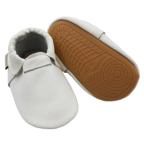 mepiq Baby Leder Krabbelschuhe Mit Gummisohle Lauflernschuhe...