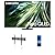 SAMSUNG QN85QN90DAFXZA 85 Inch Neo QLED TV with 4K AI Upscaling with a Walts TV FIXED-MOUNT-43-90 TV Mount for 43-90 Inch Compatible TVs and Walts HDTV Screen Cleaner Kit (2024)