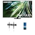 Samsung QN75QN90DAFXZA 75 Inch Neo QLED TV with 4K AI Upscaling with a Walts FIXED-MOUNT-43-90 Mount for 43-90 Inch Compatible Televisions and HDTV Screen Cleaner Kit (2024)