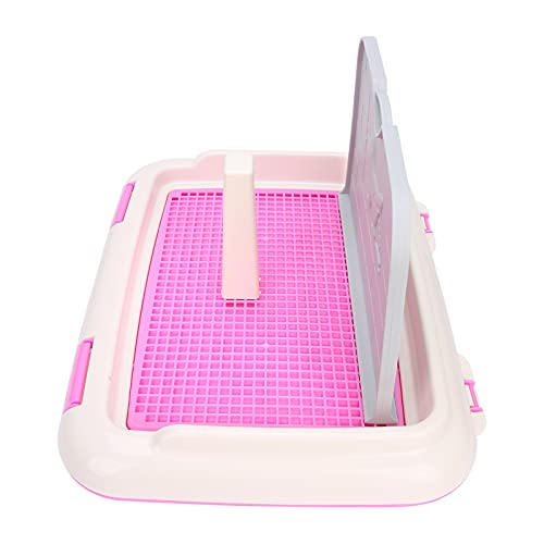 Image of Puppy Training Toilet, Dog Training Toilet Pad Cat Potty Fence Dog Scheduled Urination Potty Tray, 18.3 x 13.9 x 9.3in