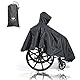 Rollstuhl-Poncho Rollstuhl-Abdeckung, leicht, atmungsaktiv und wasserdicht, Rollstuhl-Regencape universelle Passform, Mobilitäts-Roller und elektrischer Rollstuhl-Poncho, Ganzkörperabdeckung für