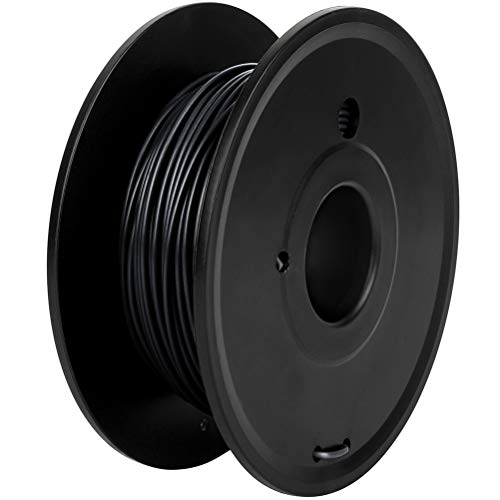 GYZJ 3D Printer Filament PLA Black Filament 1.75MM 200g Consumables Neat Winding No Bubbles High Precision Tangle-Free 3D Art Toy Art Decoration Cars Modules Temperature 190-210 Degree